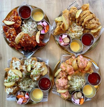 Большой выбор жареной курицы