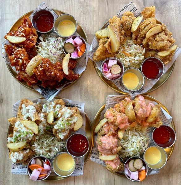 Большой выбор жареной курицы